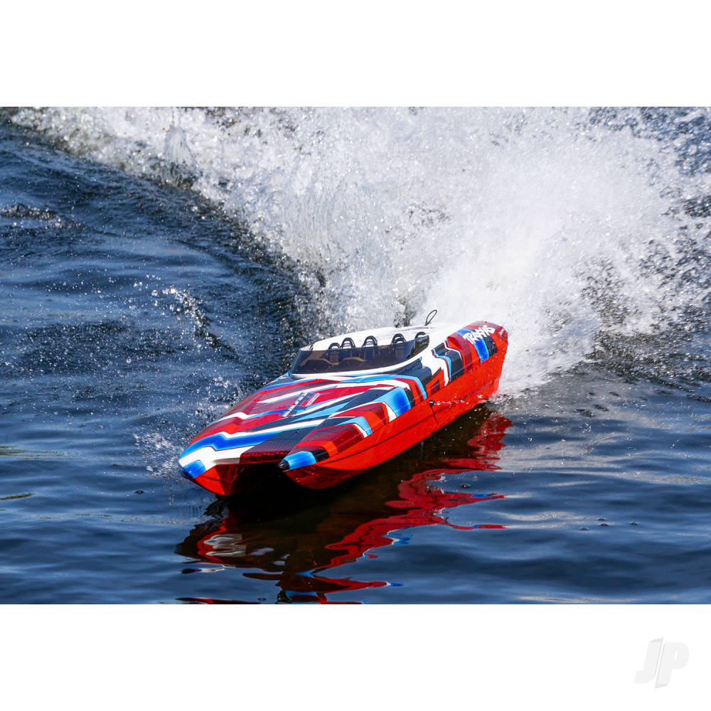 Traxxas DCB M41 Widebody 1:10 40in Brushless Electric Catamaran Race Boat, - TRX57046-4-REDR