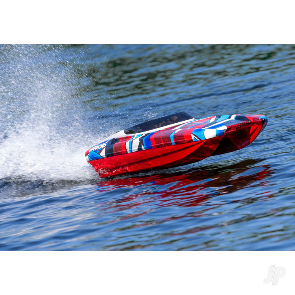 Traxxas DCB M41 Widebody 1:10 40in Brushless Electric Catamaran Race Boat, - TRX57046-4-REDR