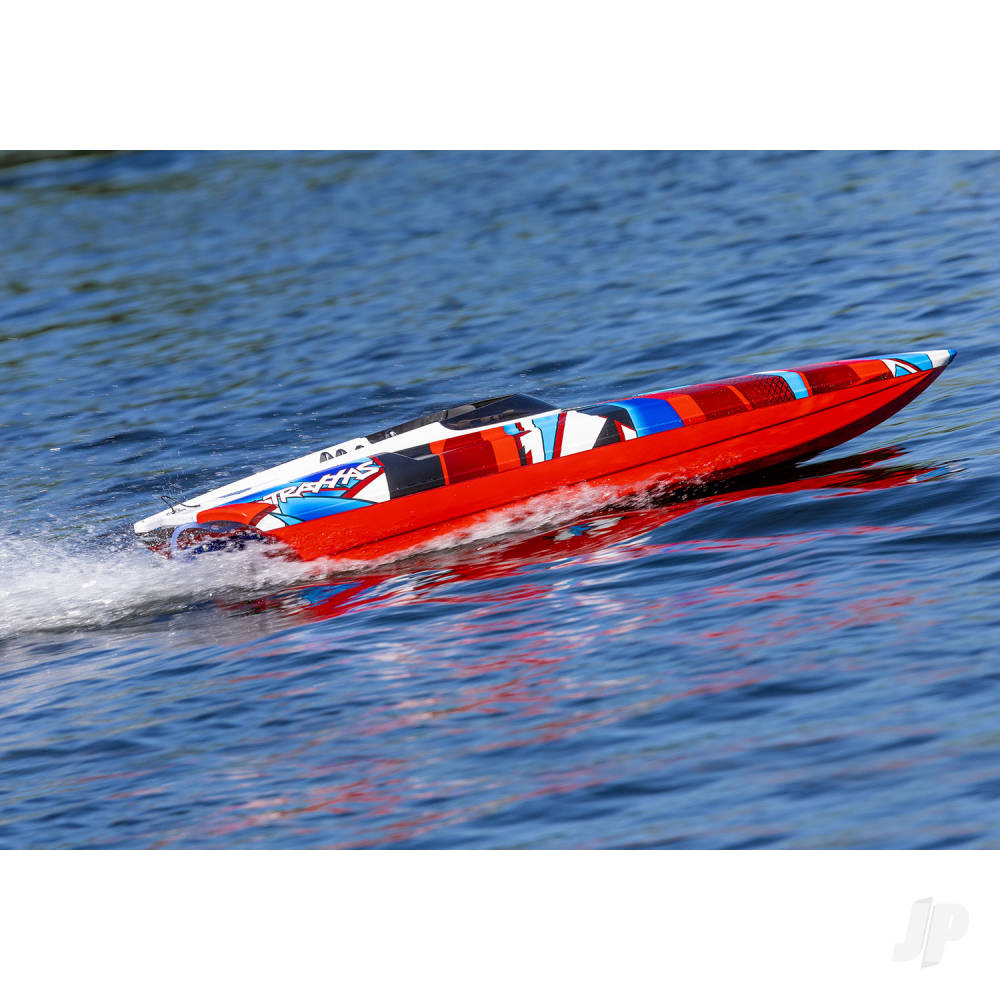 Traxxas DCB M41 Widebody 1:10 40in Brushless Electric Catamaran Race Boat, - TRX57046-4-REDR