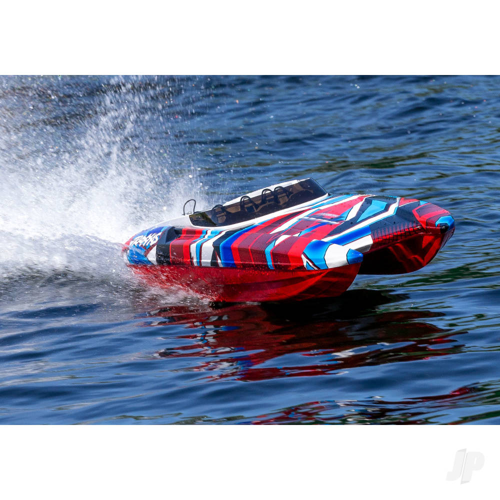 Traxxas DCB M41 Widebody 1:10 40in Brushless Electric Catamaran Race Boat, - TRX57046-4-REDR