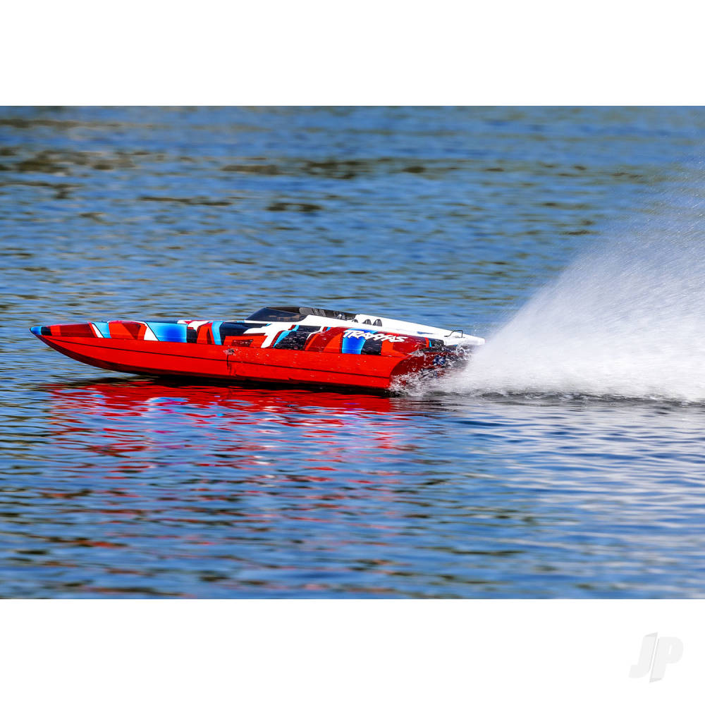Traxxas DCB M41 Widebody 1:10 40in Brushless Electric Catamaran Race Boat, - TRX57046-4-REDR