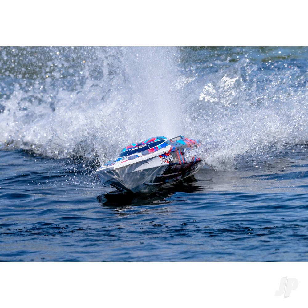 Traxxas Spartan VXL 1:10 36in Electric Brushless Race Boat, Red  - TRX57076-4-REDR