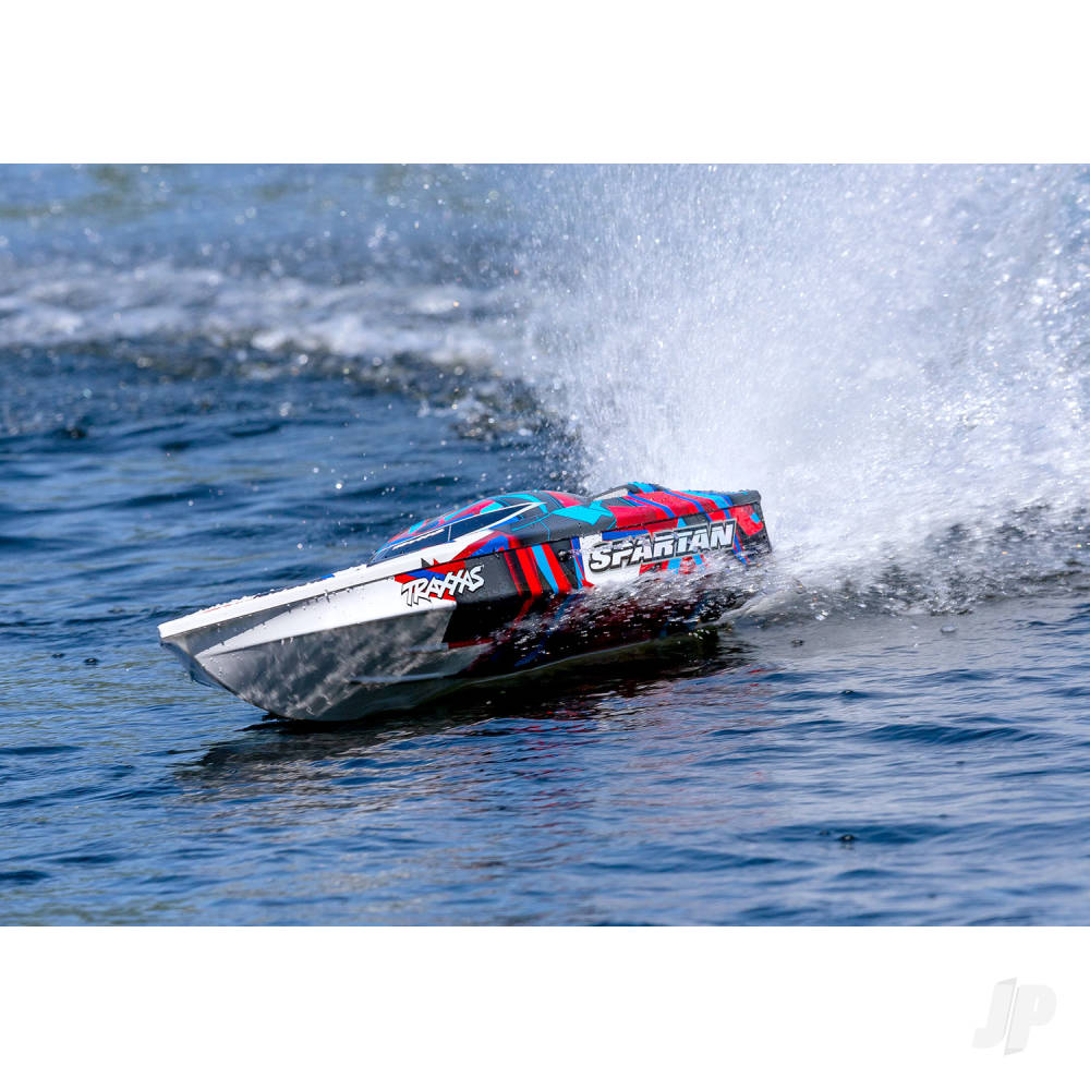 Traxxas Spartan VXL 1:10 36in Electric Brushless Race Boat, Red  - TRX57076-4-REDR