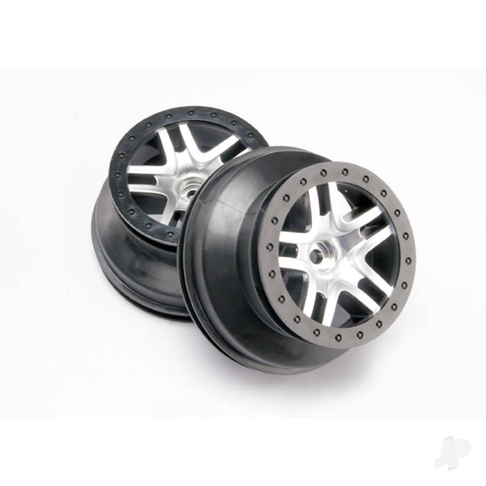 Traxxas Chrome/Black SCT Wheels (2 pcs) TRX5876