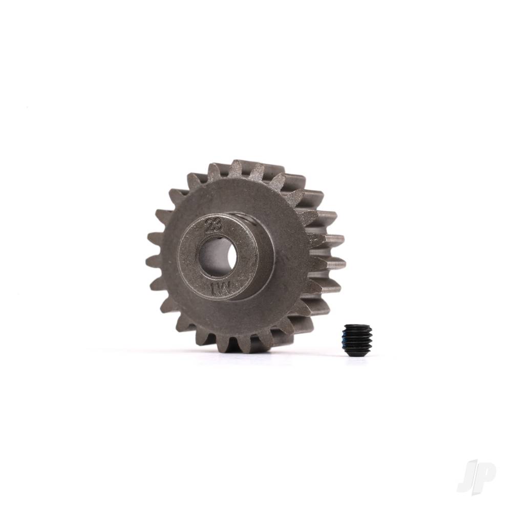 Traxxas Gear, 23-T pinion (1.0 metric pitch) (fits 5mm shaft)/ set screw (for use only with steel spur gears) TRX6481X