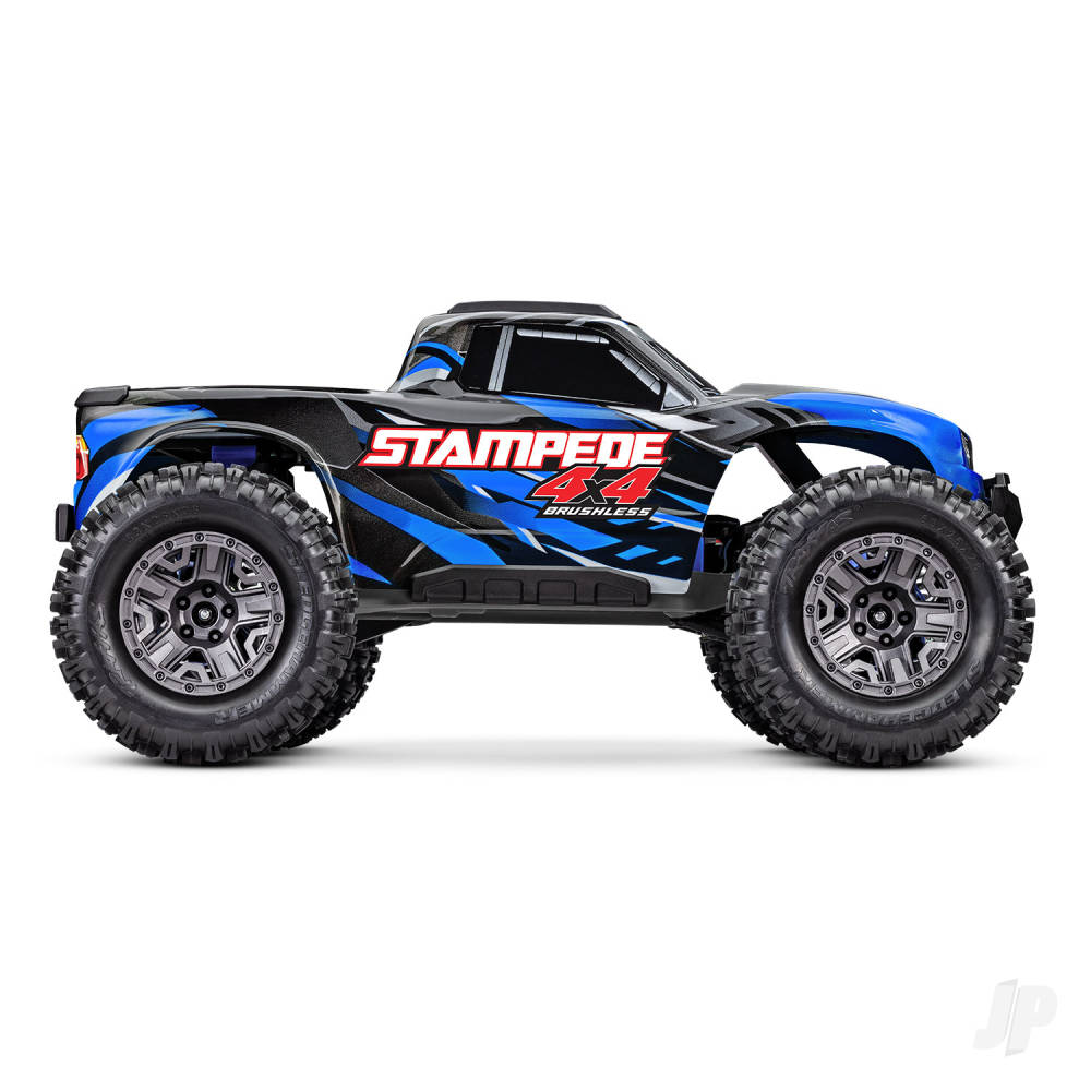 Traxxas Stampede 4X4 BL-2S 1:10 4WD RTR Brushless Electric Monster Truck, - TRX67154-4-BLUE 1