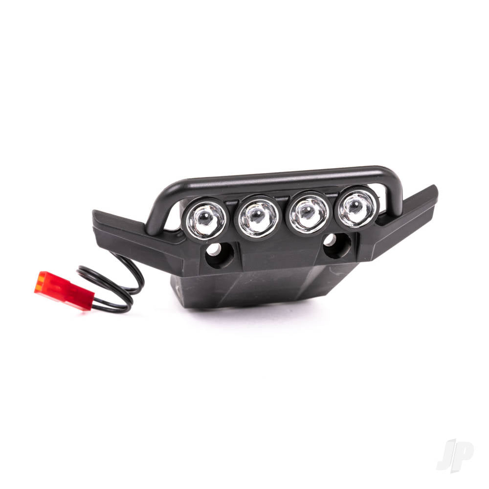 Traxxas Bumper, front (assembled, LED lights installed) (fits 4WD Rustler) TRX6791