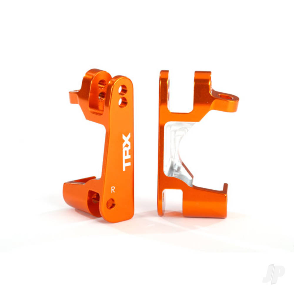 Traxxas Caster blocks (C-Hubs), 6061-T6 aluminium (orange-anodised), left & right TRX6832A