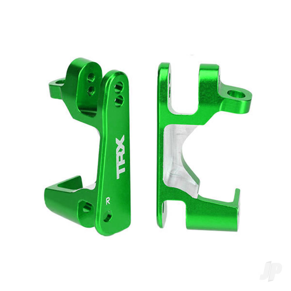 Traxxas Caster blocks (C-Hubs), 6061-T6 aluminium (Green-anodised), left & right TRX6832G