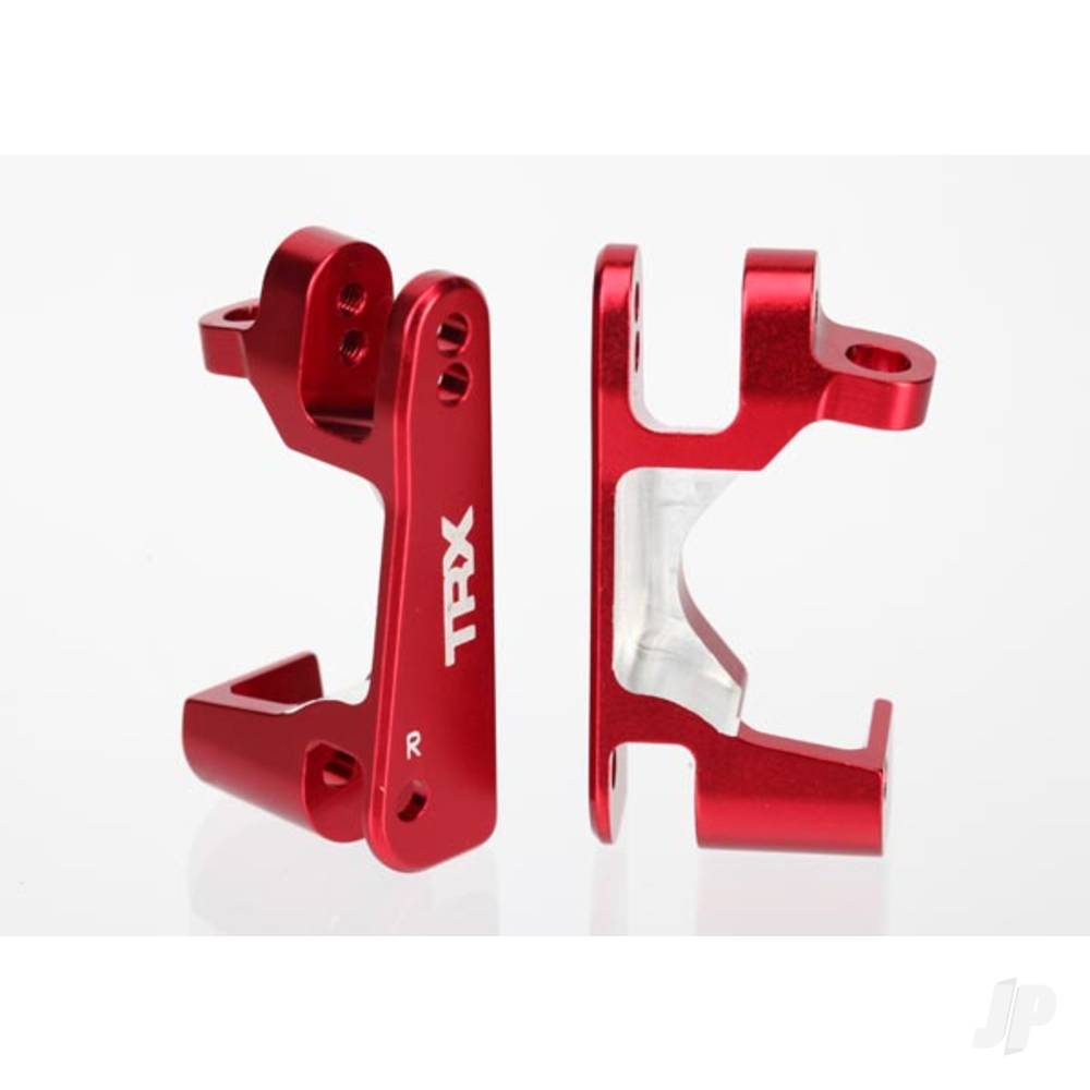 Traxxas Caster blocks (C-Hubs), 6061-T6 aluminium (Red-anodised), left & right TRX6832R
