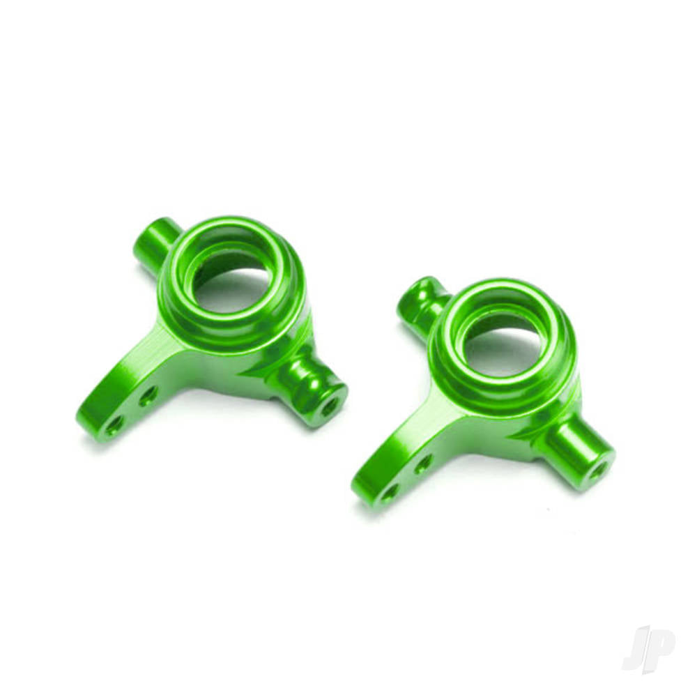 Traxxas Steering blocks, 6061-T6 aluminium (Green-anodised), left & right TRX6837G