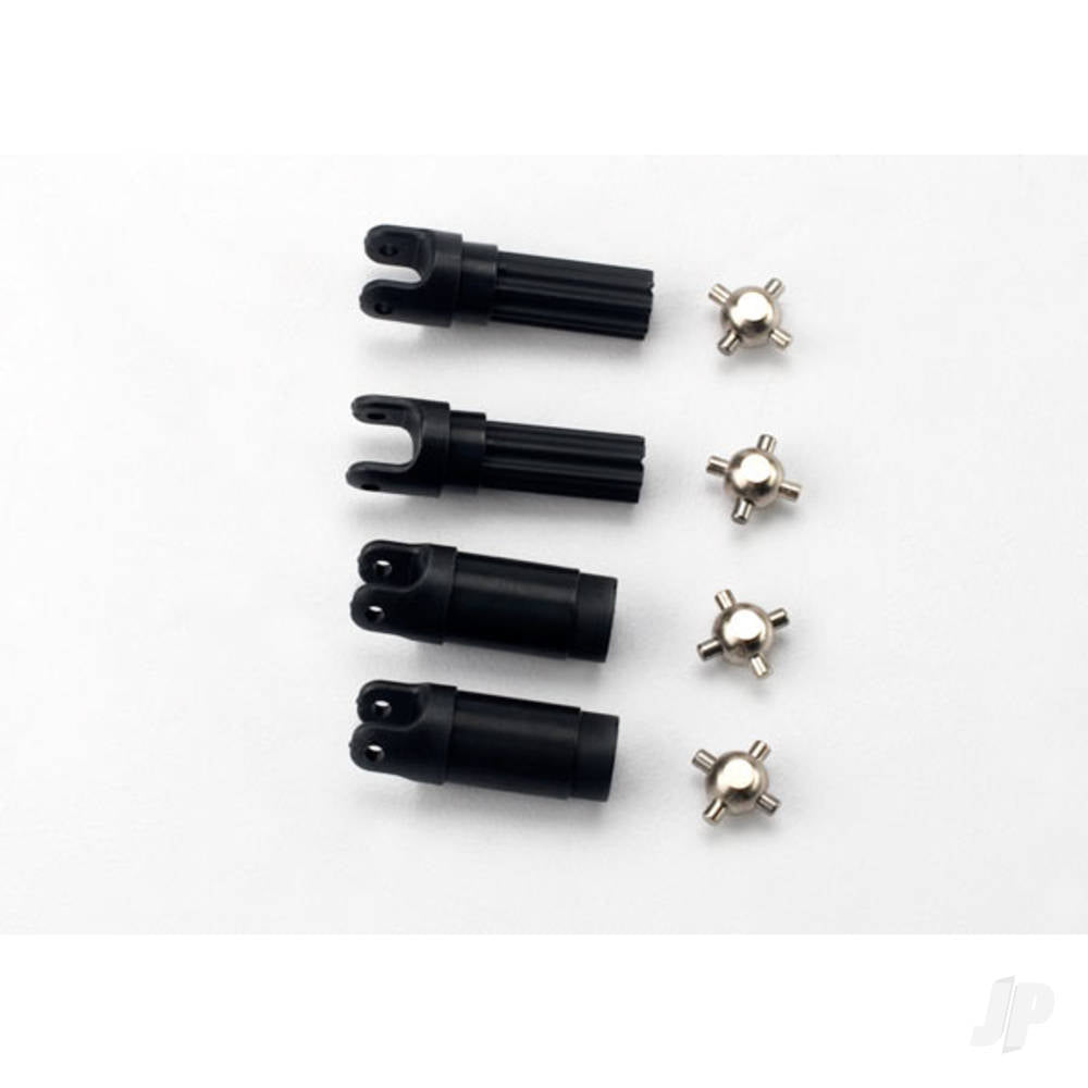 Traxxas Half shafts, left or right (internal splined half shaft (2 pcs) / external splined half shaft) (2 pcs)) / metal u-joints (4 pcs) TRX7050