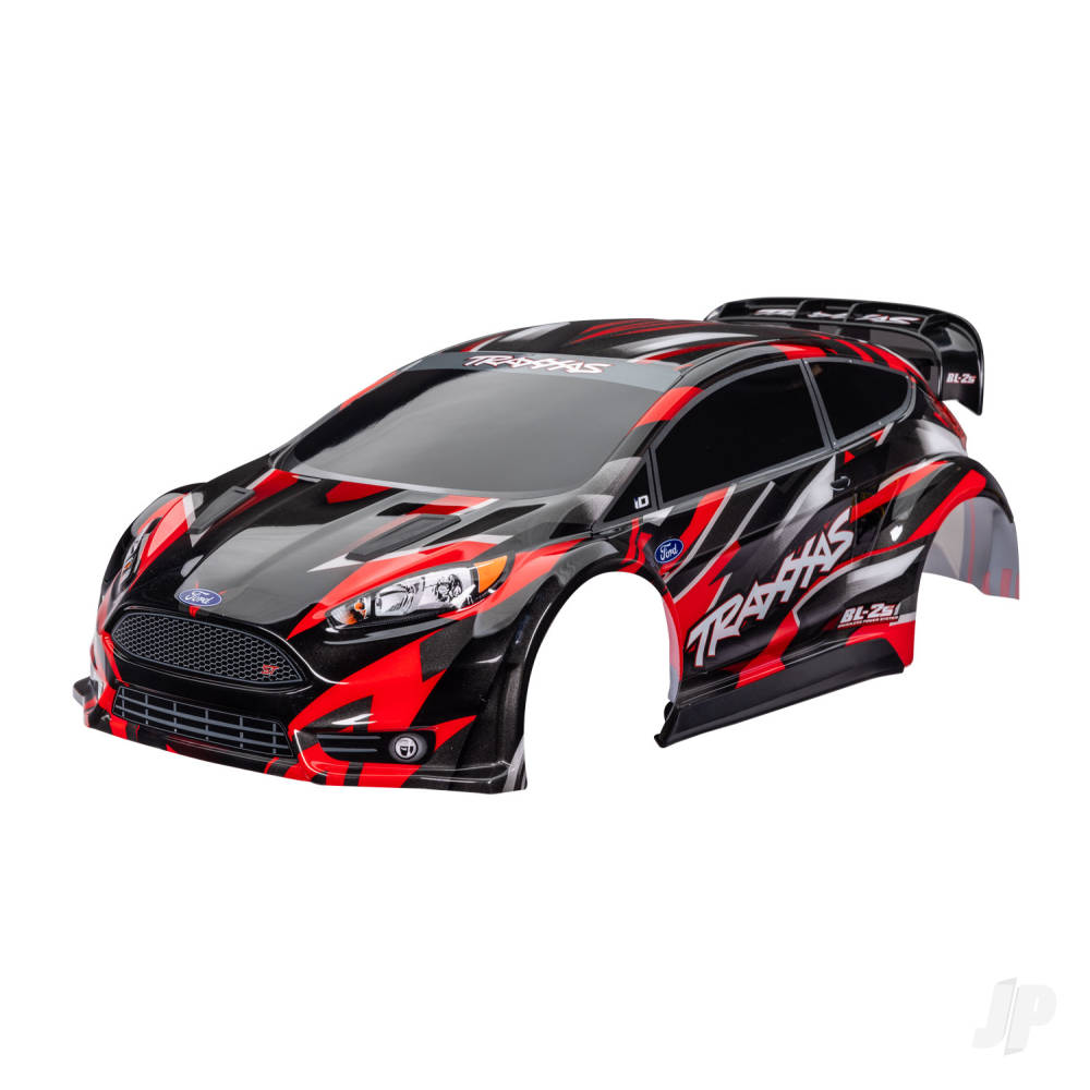 Traxxas Body, Ford Fiesta ST Rally Brushless, red (painted, decals applied) TRX7418-RED