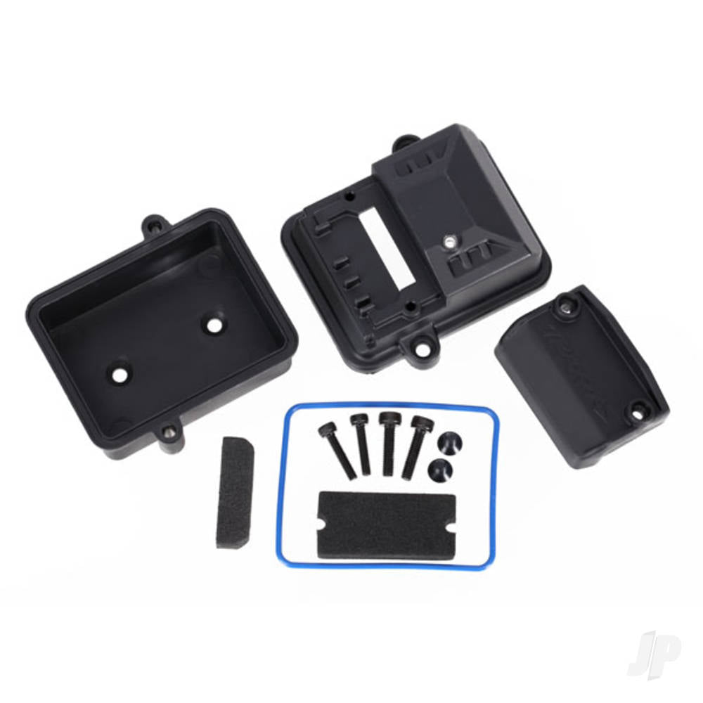 Traxxas Box, receiver (sealed) / foam pads / 2.5x12mm CS (2 pcs) / 3x6mm CS (2 pcs) / 3x12mm BCS (2 pcs) TRX7424
