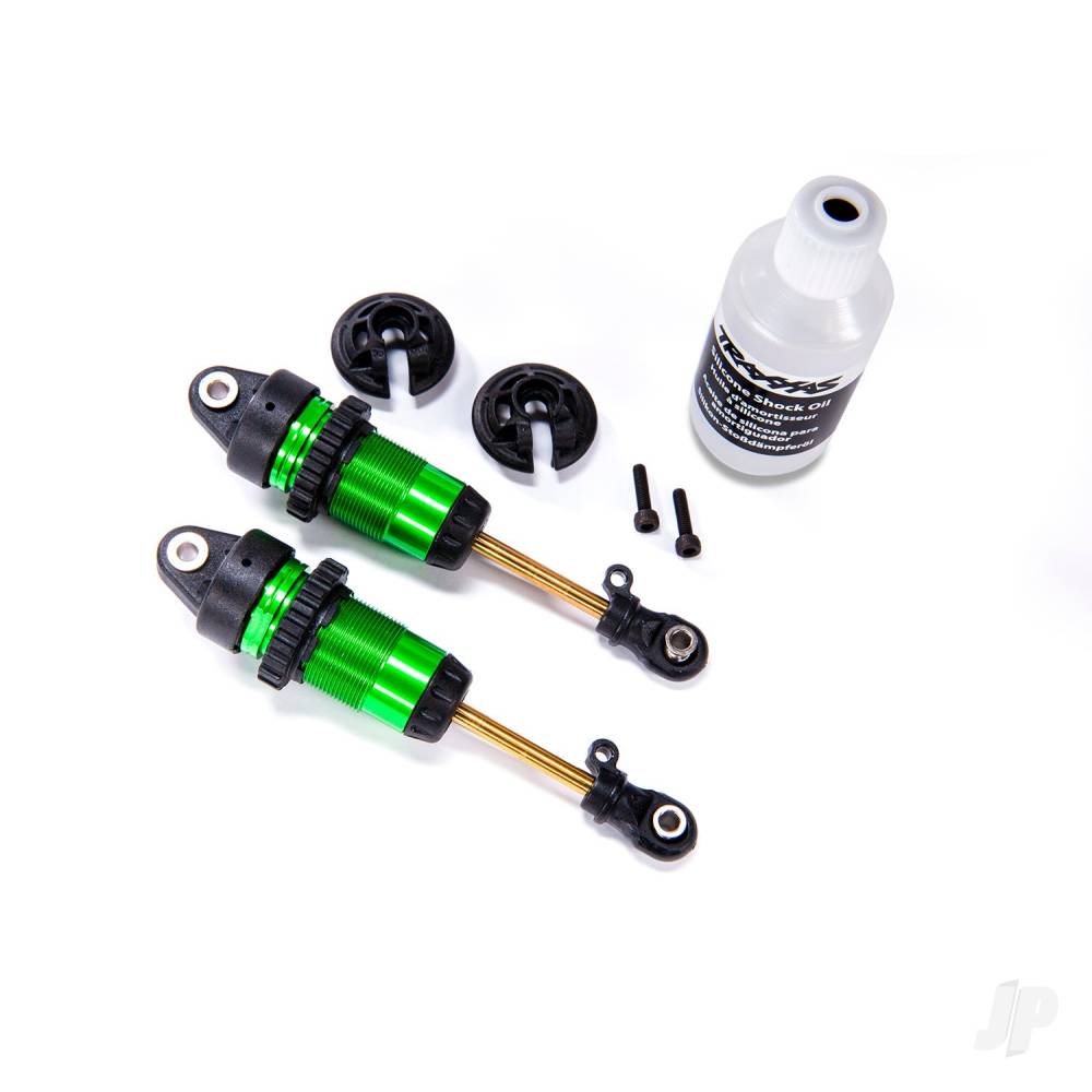 Traxxas Shocks, GTR Long Green-anodised, PTFE-coated bodies with TiN shafts (fully assembled, with out springs) (2 pcs) TRX7461G