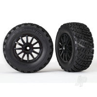 Traxxas Tyres and Wheels, Assembled Glued Gravel Pattern Tyres (2 pcs) TRX7473T