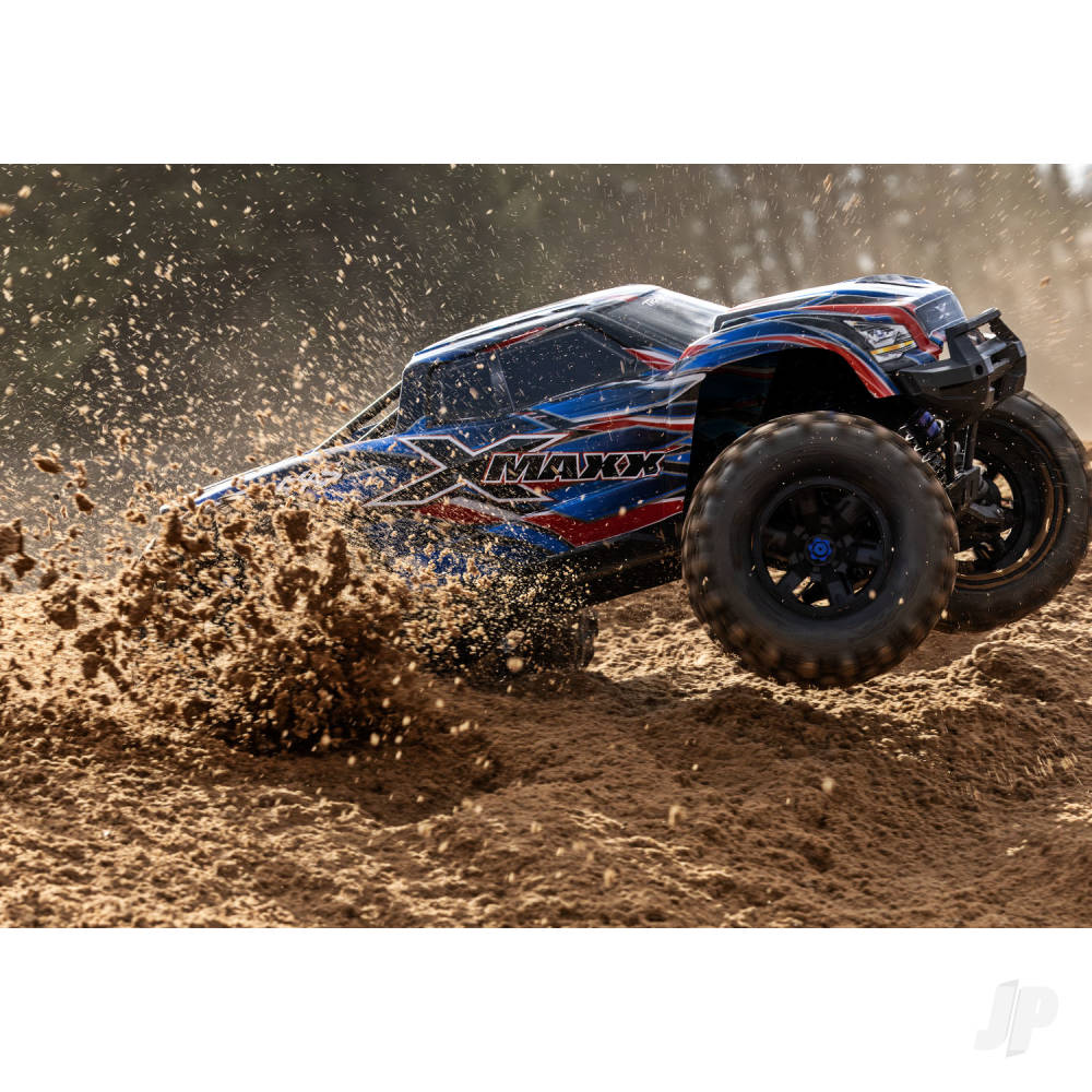 Traxxas X-Maxx Belted 1:6 8S 4WD Electric Monster Truck, Blue (TRX77096-4-BLUE)