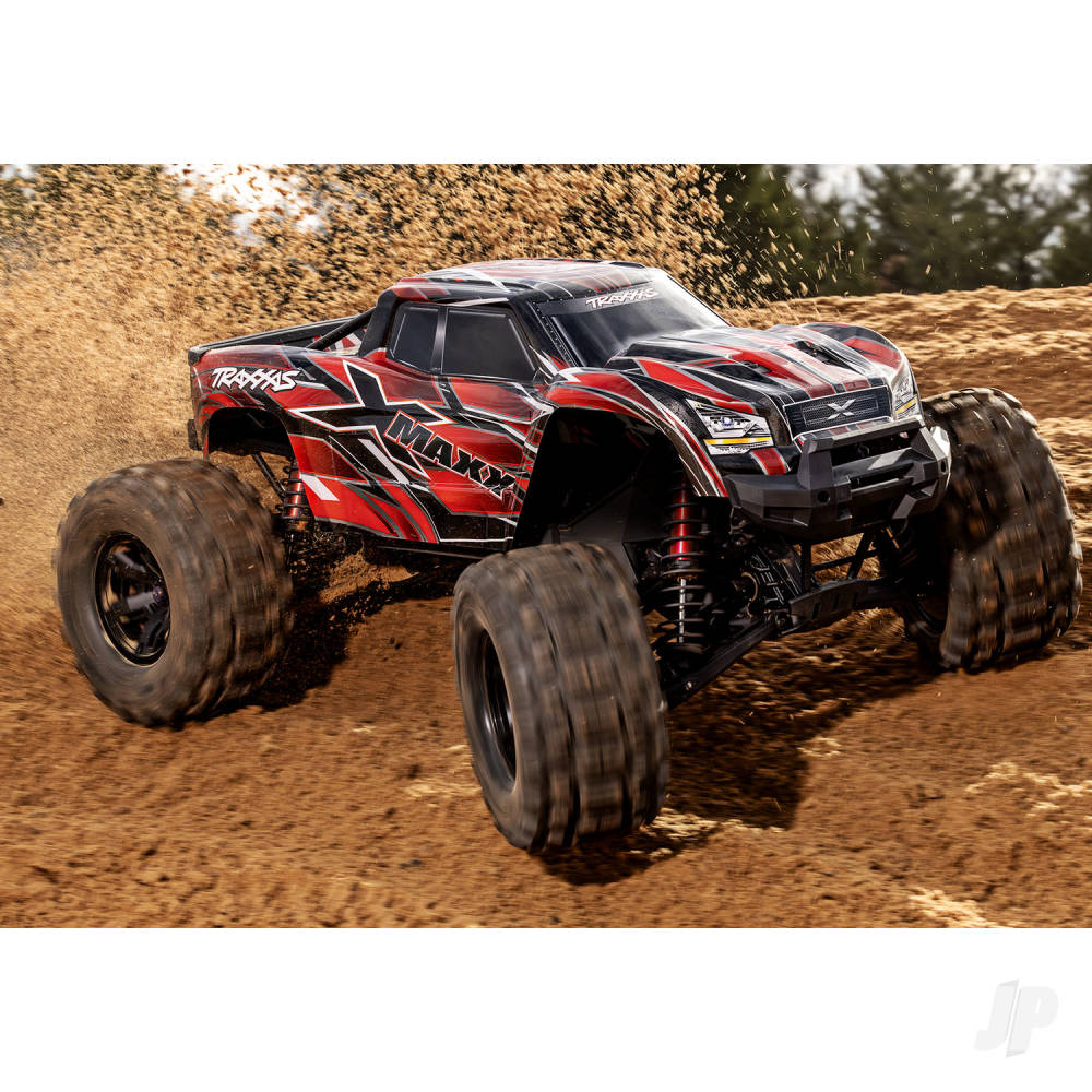 Traxxas X-Maxx Belted 1:6 8S 4WD Electric Monster Truck, Red (TRX77096-4-RED)