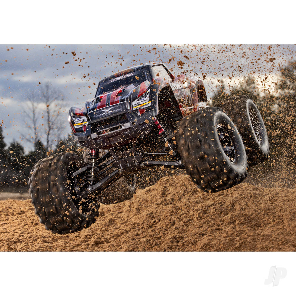 Traxxas X-Maxx Belted 1:6 8S 4WD Electric Monster Truck, Red (TRX77096-4-RED)