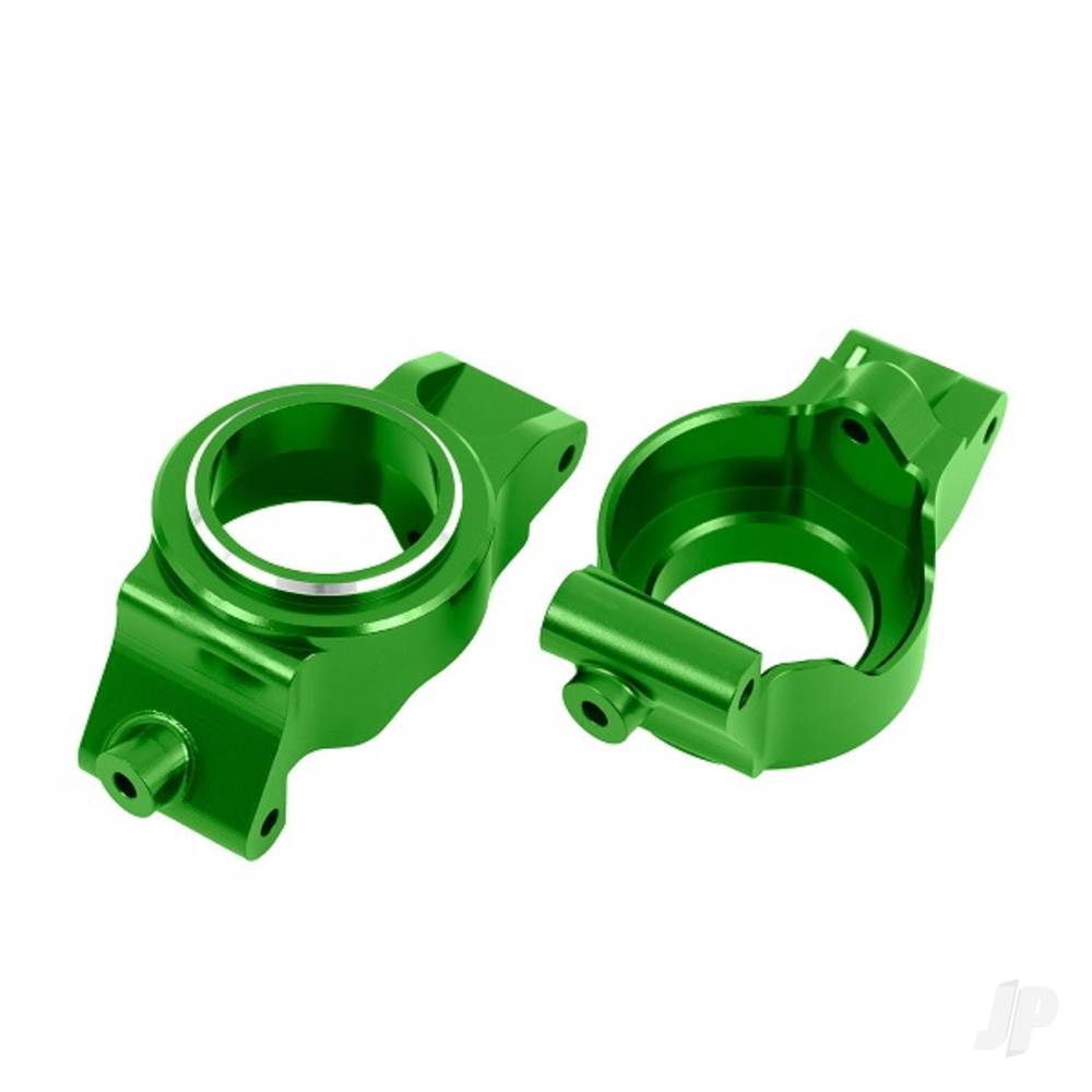 Traxxas Caster blocks (c-hubs), 6061-T6 aluminium (green-anodised), left & right TRX7832-GRN