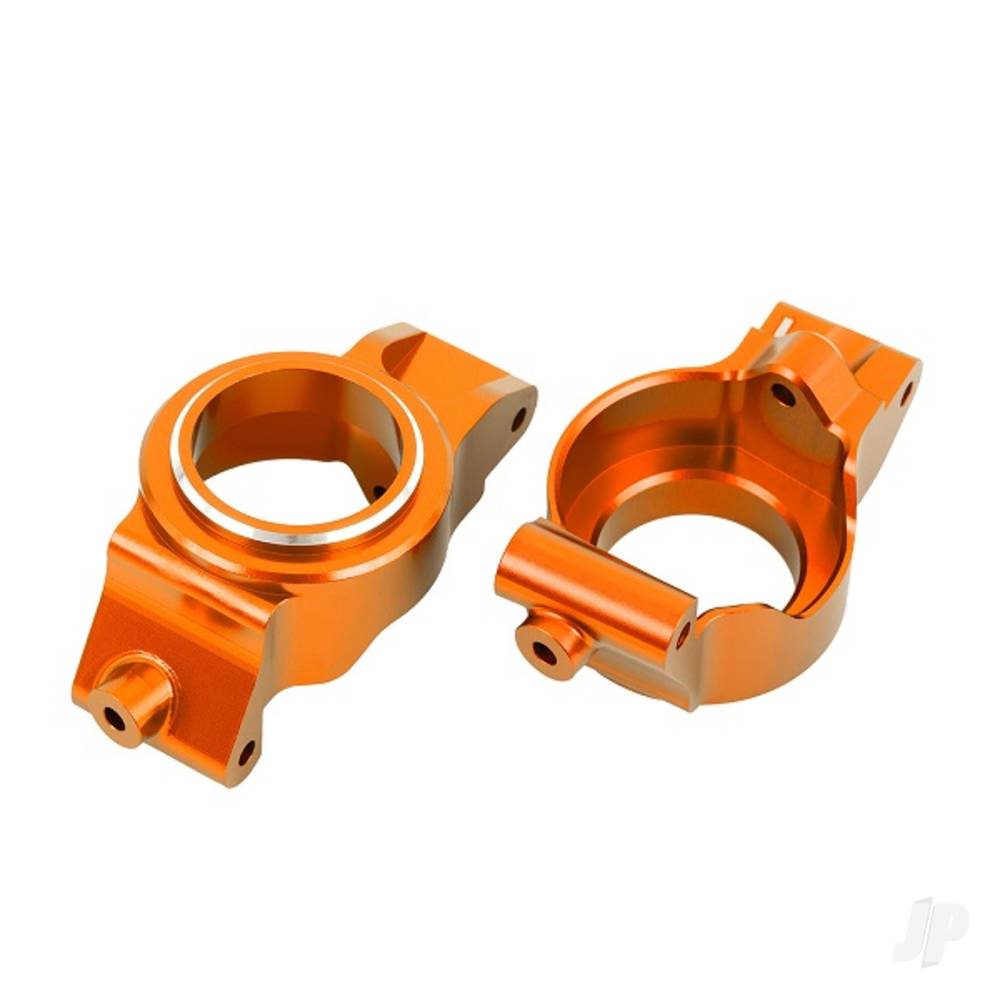 Traxxas Caster blocks (c-hubs), 6061-T6 aluminium (orange-anodised), left & right TRX7832-ORNG