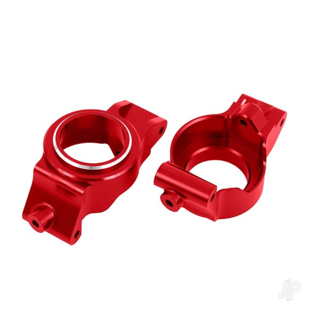 Traxxas Caster blocks (c-hubs), 6061-T6 aluminium (red-anodised), left & right TRX7832-RED