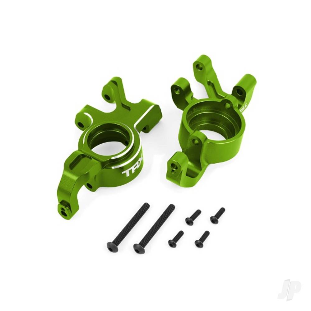 Traxxas Steering blocks, 6061-T6 aluminium (green-anodised), left & right TRX7836-GRN