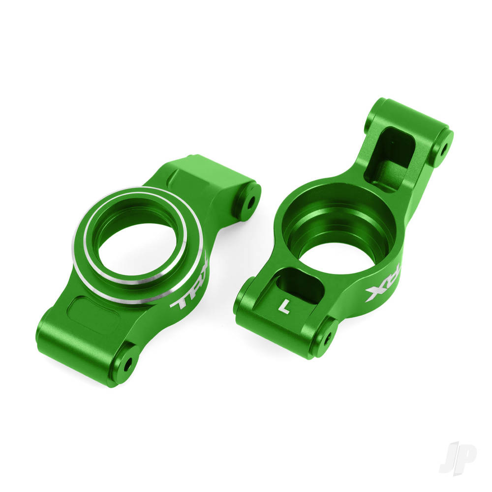 Traxxas Carriers, stub axle (green-anodised 6061-T6 aluminium) (left & right) TRX7852-GRN