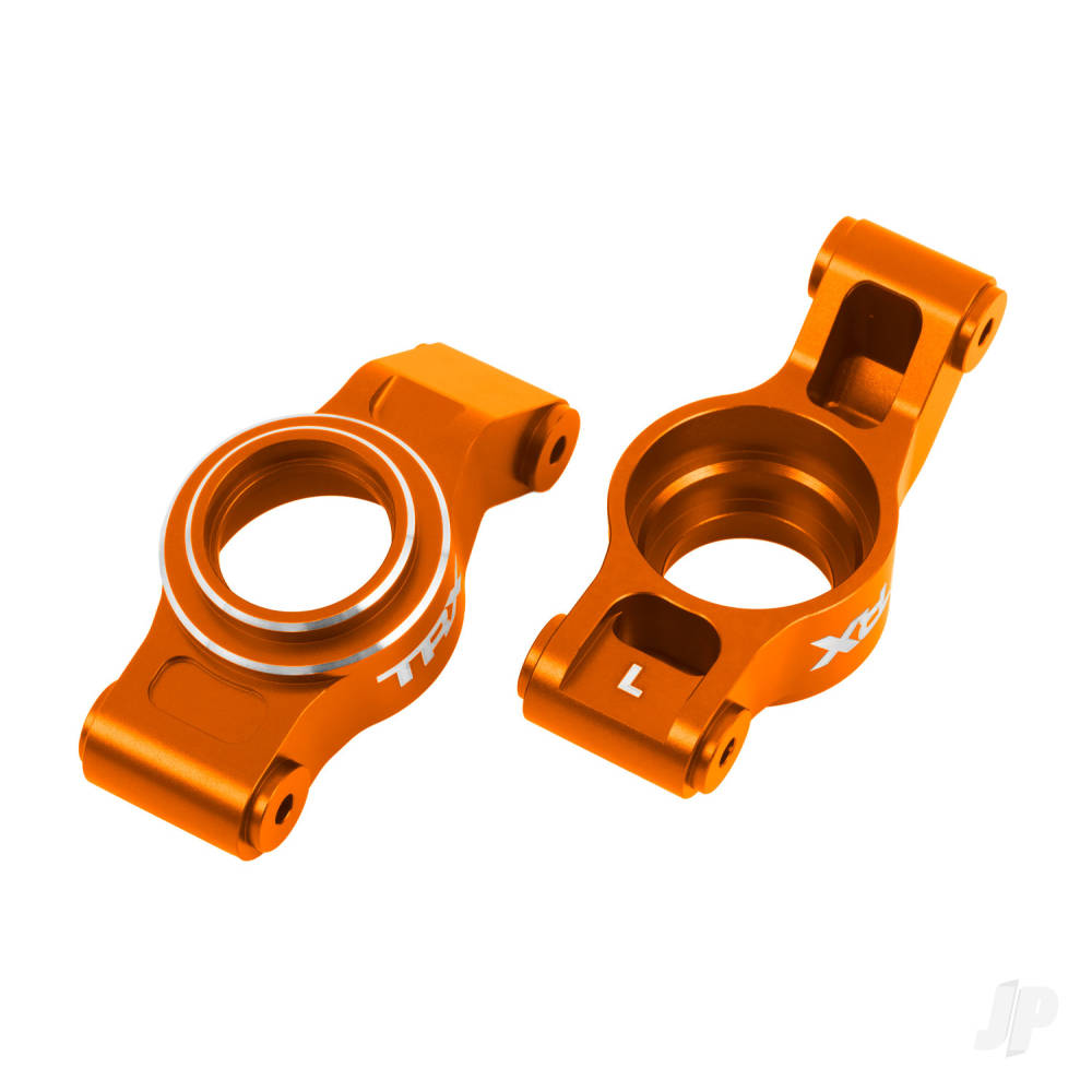Traxxas Carriers, stub axle (orange-anodised 6061-T6 aluminium) (left & right) TRX7852-ORNG
