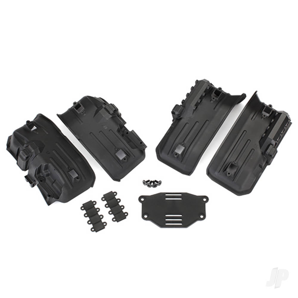 Traxxas Fenders, inner, Front & Rear (2 each) / rock light covers (8 pcs) / battery plate / 3x8 flat-head screws (4 pcs) TRX8072