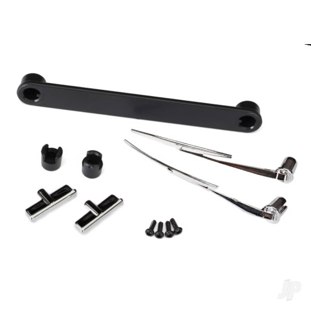 Traxxas Door handles, left & right / windshield wipers, left & right / retainers (3 pcs) / 1.6x5 BCS (self-tapping) (4 pcs) (fits #8010 Body) TRX8075