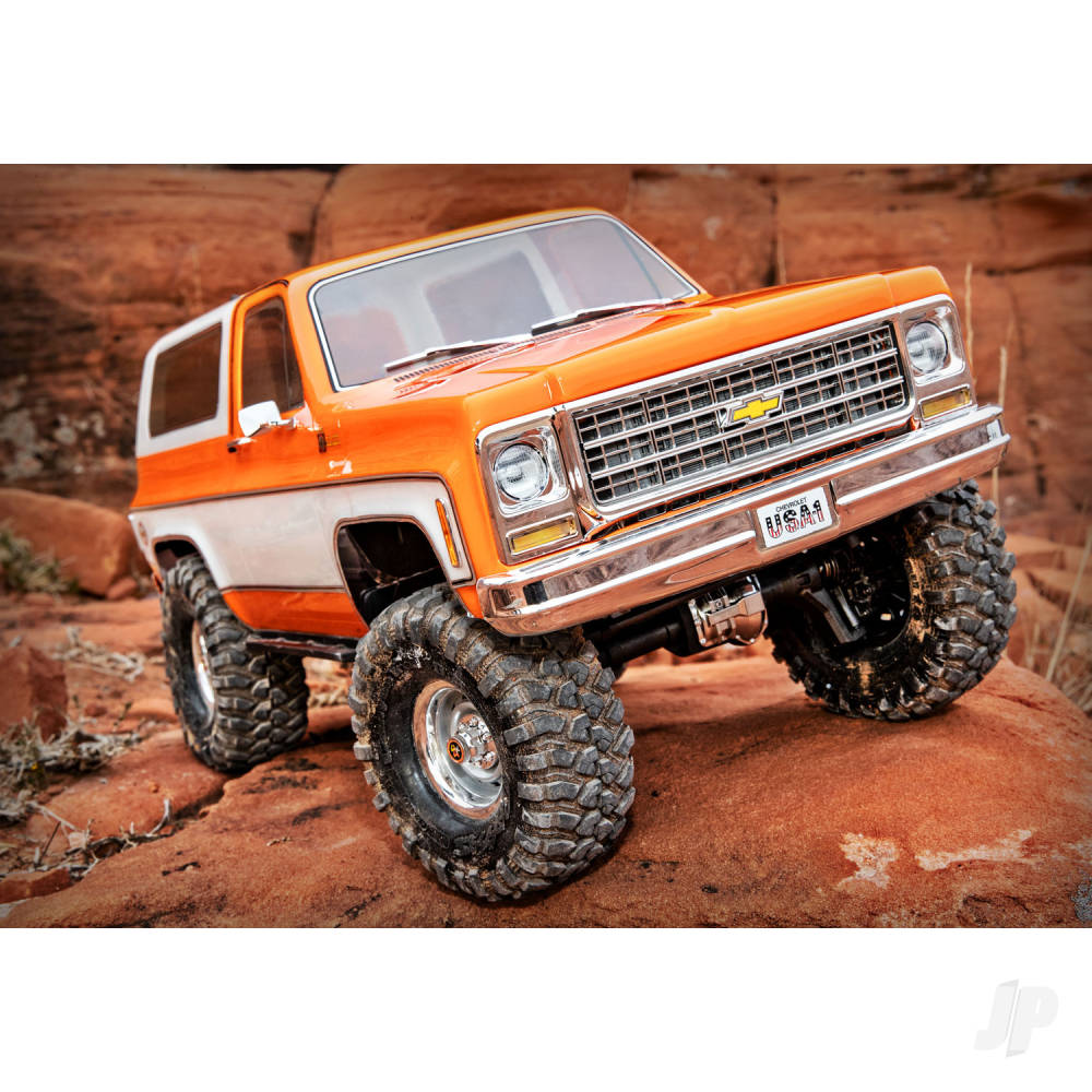 Traxxas TRX-4 1979 Chevrolet Blazer 1:10 4X4 Electric All-Terrain Crawler, Orange (TRX82276-4-ORNG)