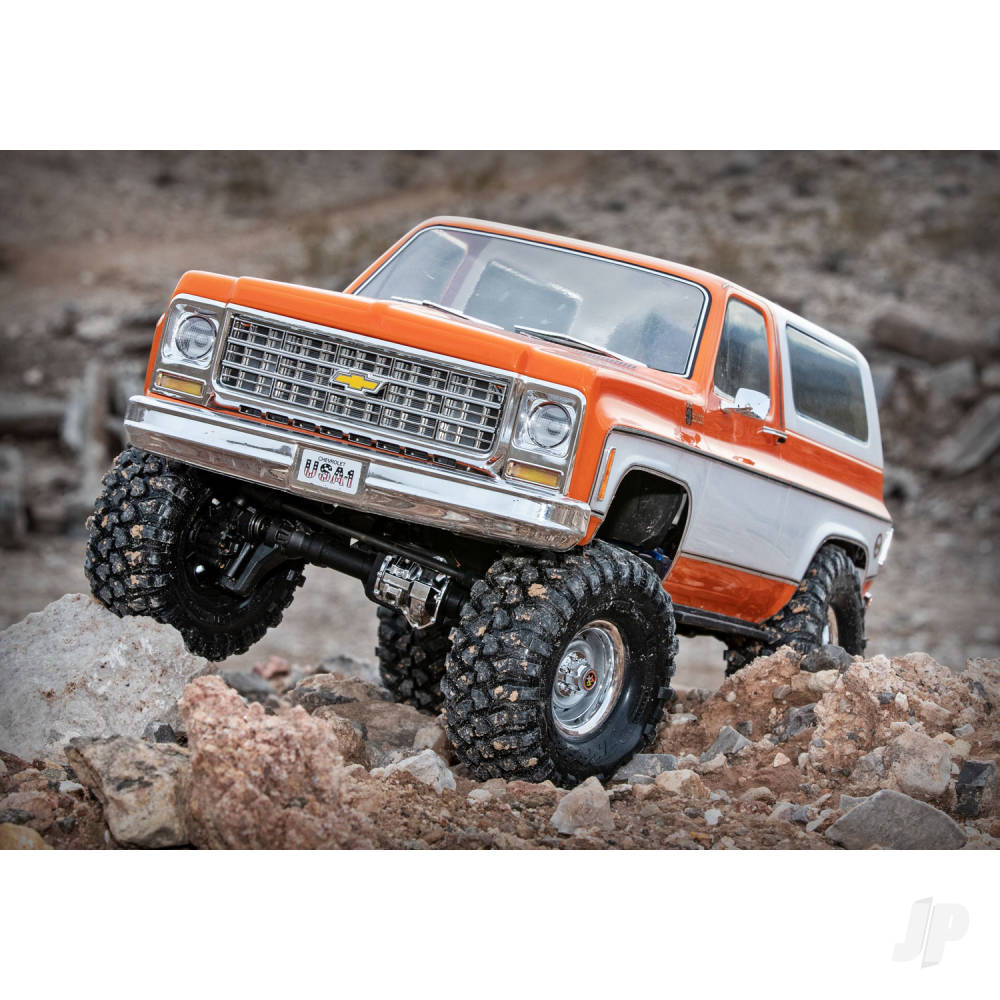 Traxxas TRX-4 1979 Chevrolet Blazer 1:10 4X4 Electric All-Terrain Crawler, Orange (TRX82276-4-ORNG)