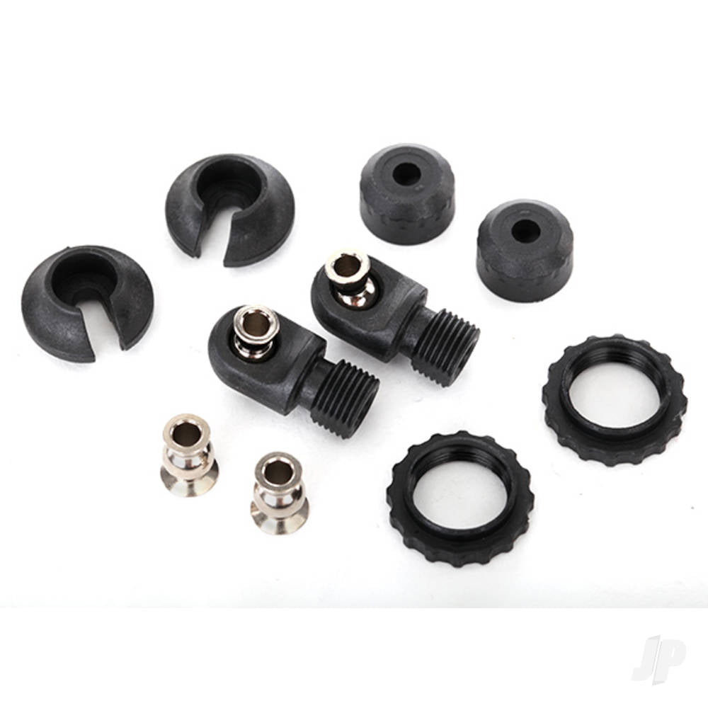 Traxxas Caps & spring retainers, GTS shocks (upper cap (2 pcs) / hollow balls (4 pcs) / bottom cap (2 pcs) / upper retainer (2 pcs) / lower retainer (2 pcs)) TRX8264
