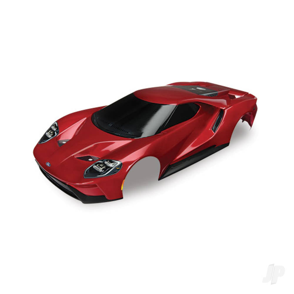 Traxxas Body, Ford GT, Red (painted, decals applied) (tail lights, exhaust tips, & mounting hardware (part #8314) sold separately) TRX8311R