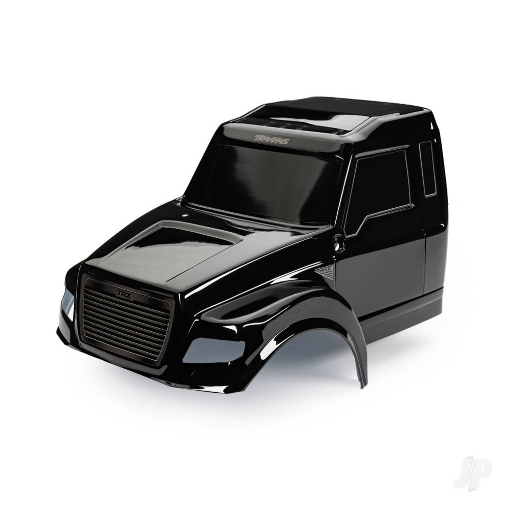 Traxxas Body, TRX-6 Ultimate RC Hauler, black (painted, decals applied) TRX8823R