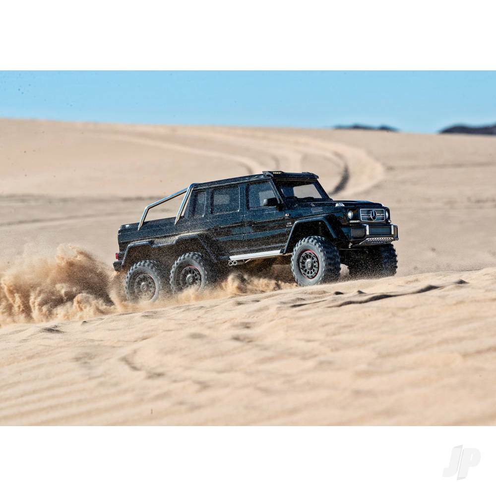 Traxxas TRX-6 Mercedes-Benz G 63 AMG XL-5 1:10 6X6 RTD Scale & Trail Crawler, Black (TRX88296-4-BLK)
