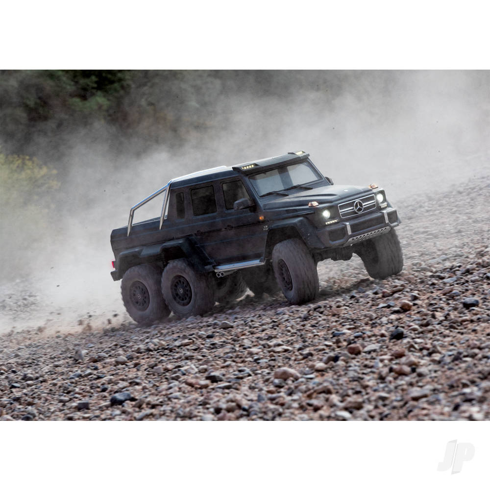 Traxxas TRX-6 Mercedes-Benz G 63 AMG XL-5 1:10 6X6 RTD Scale & Trail Crawler, Black (TRX88296-4-BLK)