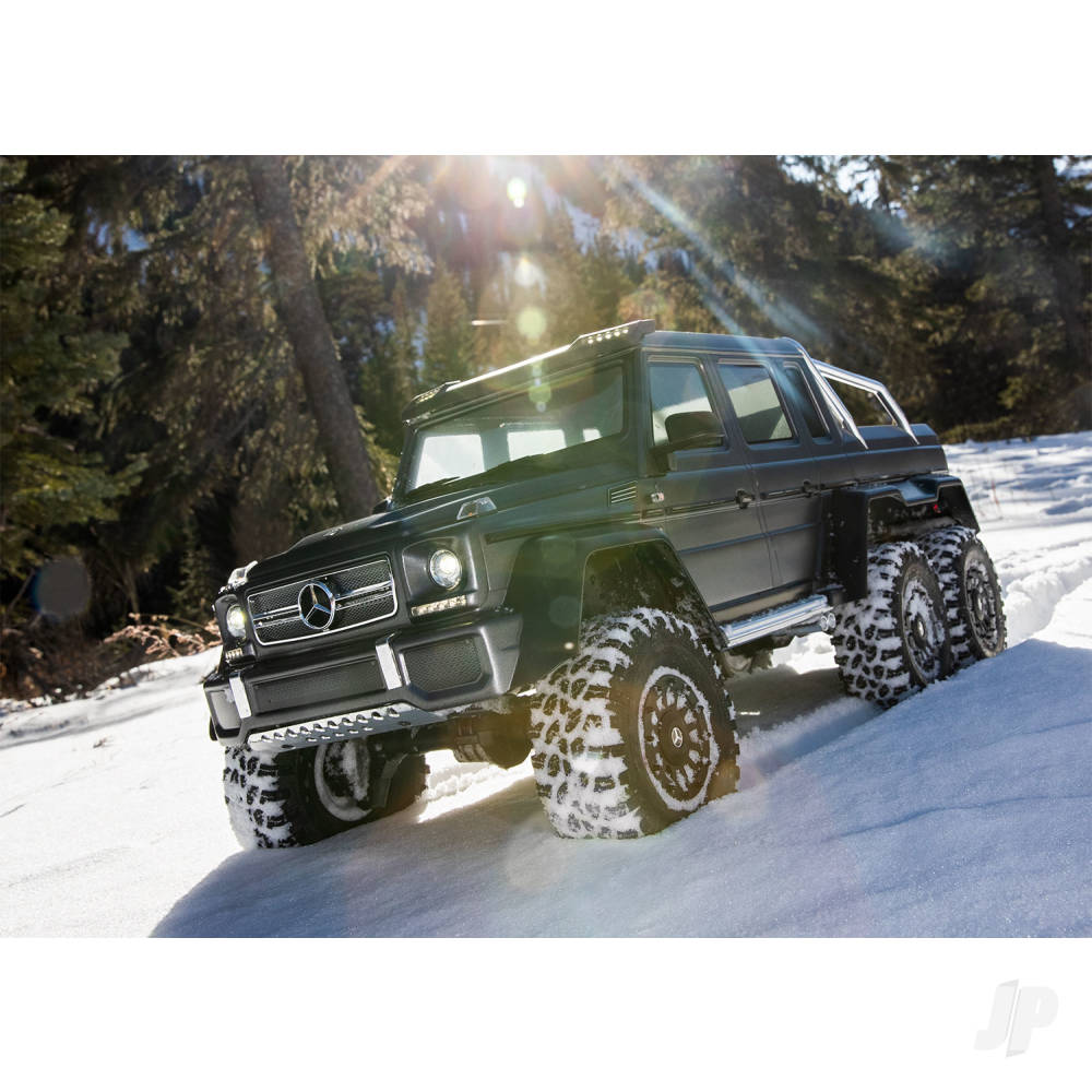 Traxxas TRX-6 Mercedes-Benz G 63 AMG XL-5 1:10 6X6 RTD Scale & Trail Crawler, Black (TRX88296-4-BLK)