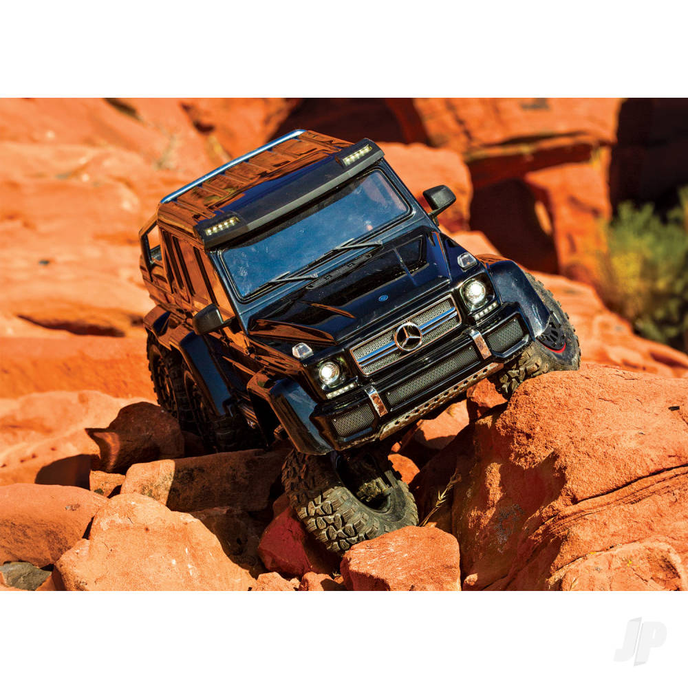 Traxxas TRX-6 Mercedes-Benz G 63 AMG XL-5 1:10 6X6 RTD Scale & Trail Crawler, Black (TRX88296-4-BLK)