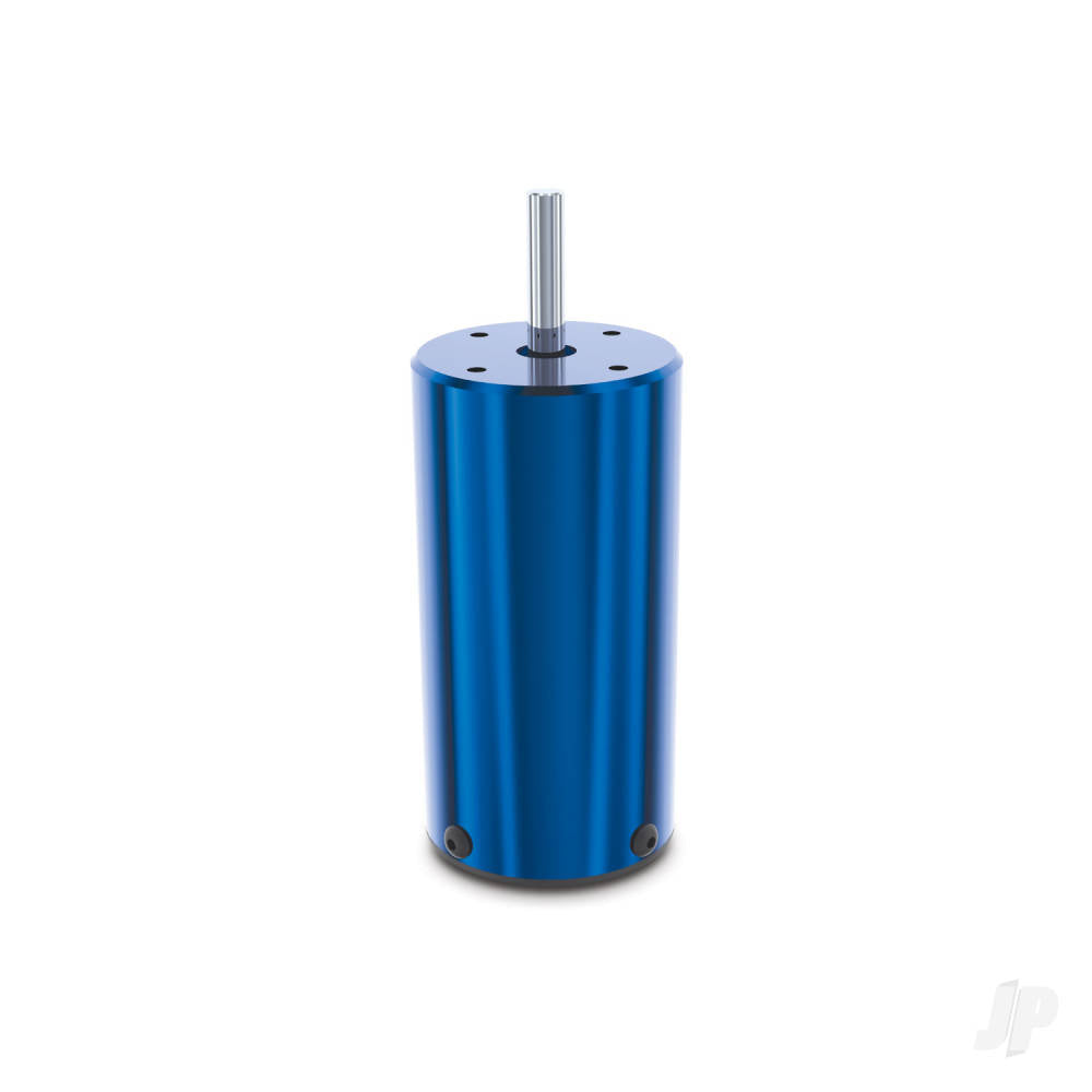 Traxxas Green Maxx monster truck blue motor with sleek cylindrical design for high-performance RC vehicles.
