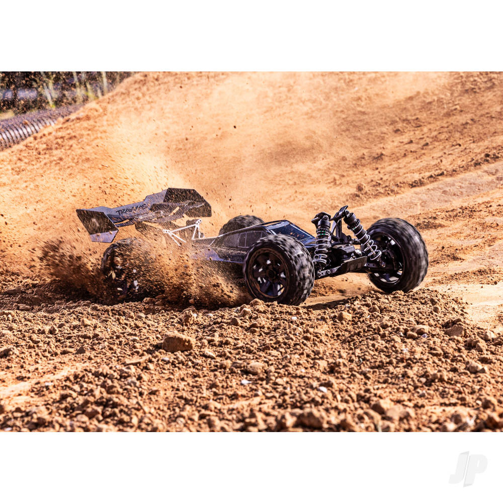 Jato 4X4 BL-2S 1:8 4WD RTR Racing Buggy, Black (+ TQ 2-ch, BL-2S, 3300kV, Clipless Body)