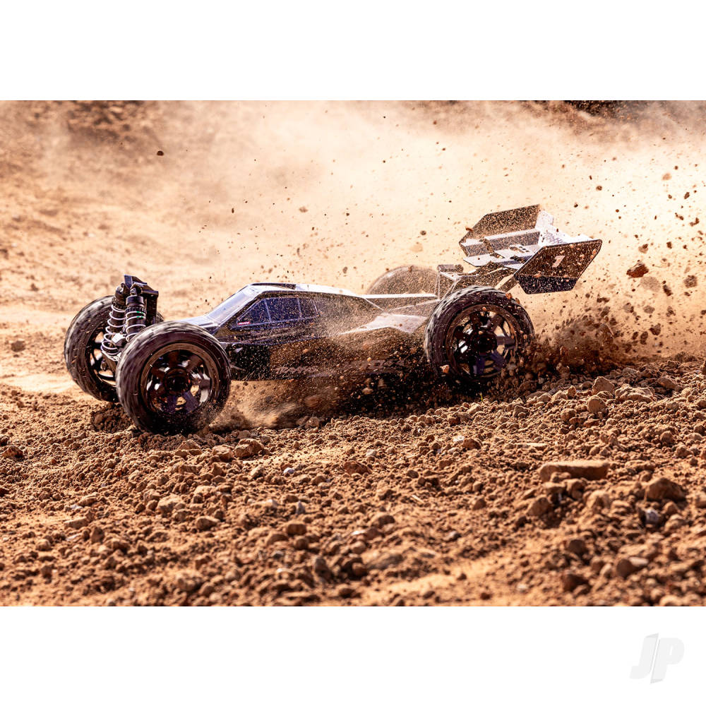 Jato 4X4 BL-2S 1:8 4WD RTR Racing Buggy, Black (+ TQ 2-ch, BL-2S, 3300kV, Clipless Body)