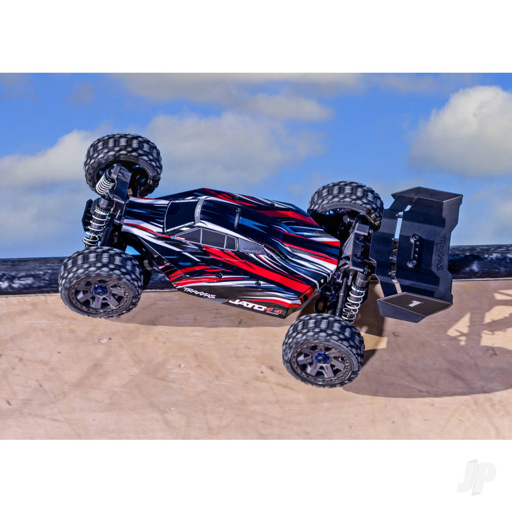 Jato 4X4 BL-2S 1:8 4WD RTR Racing Buggy, Black (+ TQ 2-ch, BL-2S, 3300kV, Clipless Body)