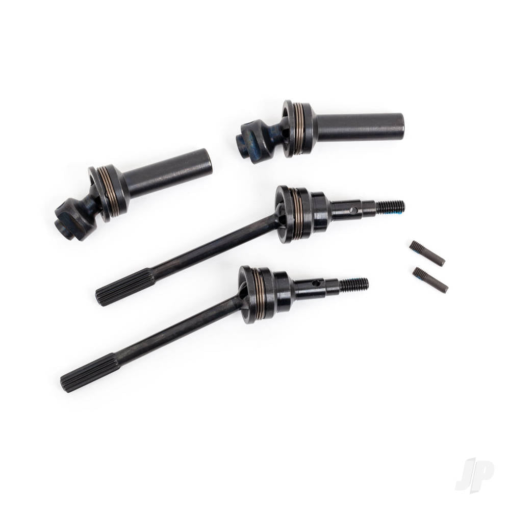 Traxxas Driveshafts, front, extreme heavy duty, steel-spline constant-velocity with 6mm stub axles (complete assembly) (2) (for use with #9080 upgrade kit) TRX9051R