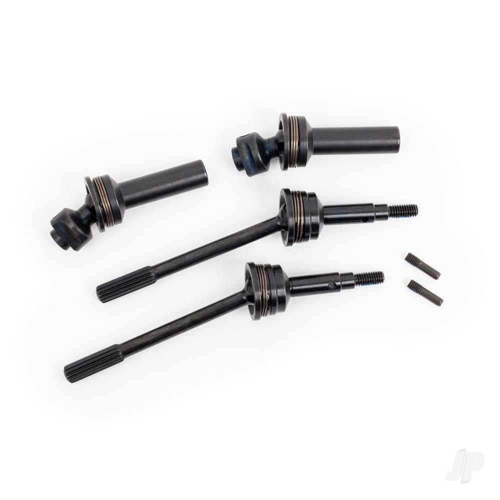 Traxxas Driveshafts, rear, extreme heavy duty, steel-spline constant-velocity with 6mm stub axles (complete assembly) (2) (for use with #9080 upgrade kit) TRX9052R