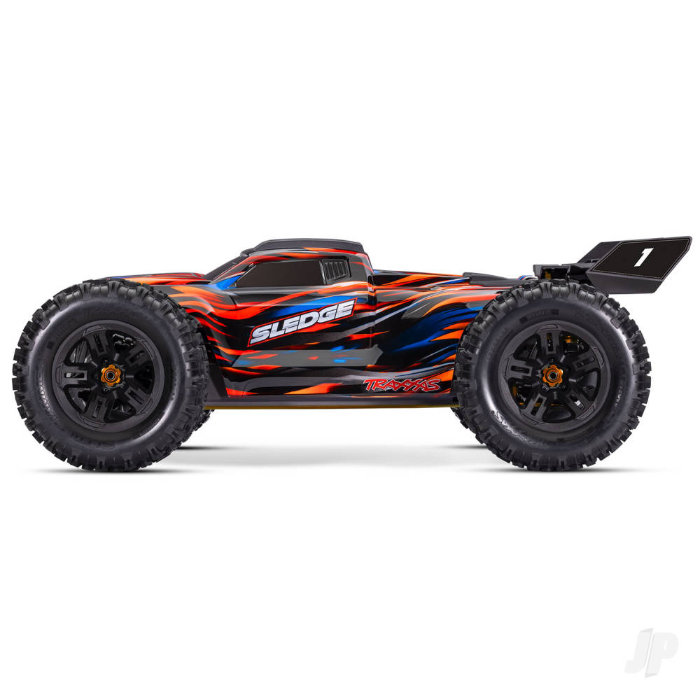 Traxxas Sledge Belted 1:8 4WD Brushless Electric Monster Truck, Orange (+ - TRX95096-4-ORNG 1