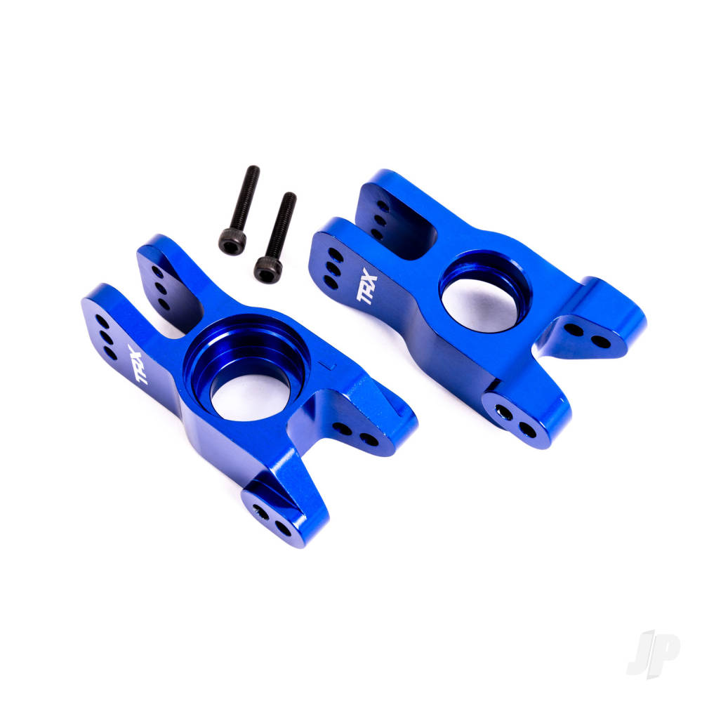 Traxxas Carriers, stub axle, 6061-T6 aluminium (blue-anodised) (left and right) TRX9552X