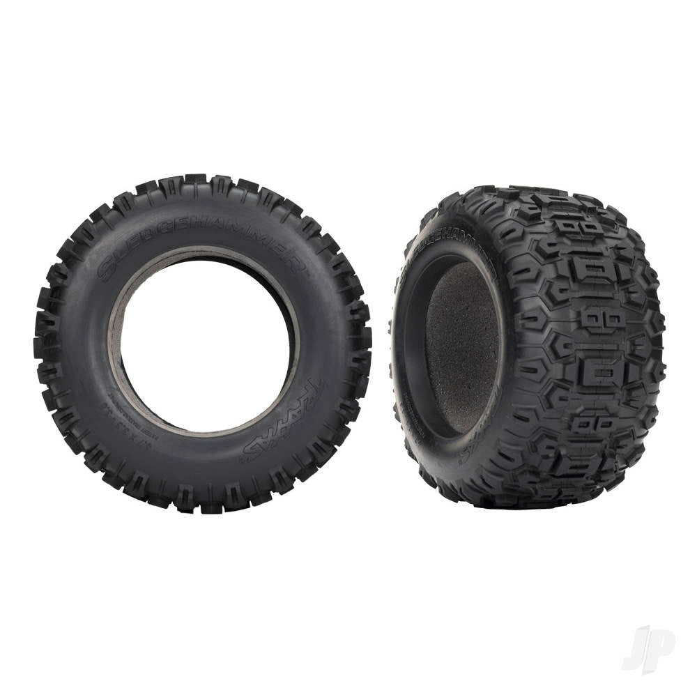 Traxxas Tyres, Sledgehammer (2) / foam inserts (2) TRX9670