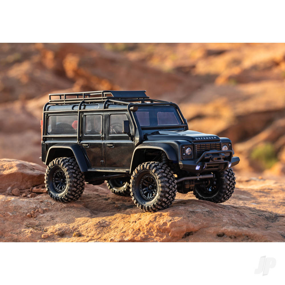 Traxxas TRX-4M Land Rover Defender 1:18 4WD Electric Trail Crawler, Black